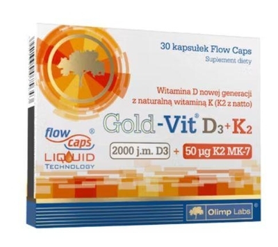 Zdjęcie Olimp Gold-Vit D3+K2-30kaps.