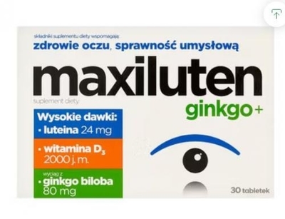 Zdjęcie MAXILUTEN GINKGO+ tabl. 30 tabl.