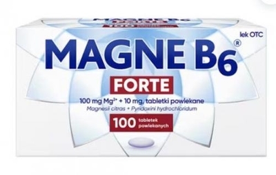Zdjęcie Magnefar B6 Forte tabl.powl. 0,1gjonówMg2+