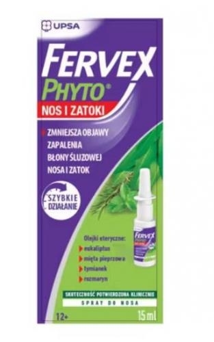 Zdjęcie Fervex Phyto Nos I Zatoki Spray do nosa 15