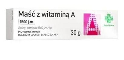Zdjęcie ŚWIAT ZDROWIA Maść z wit.A 1500 j.m. 30 g