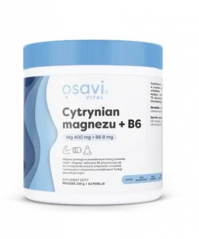 Zdjęcie Osavi Cytrynian Magnezu + B6 prosz. 250g