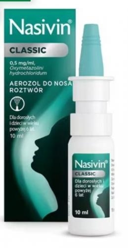 Zdjęcie Nasivin Classic 0.05% aer.donosa 10 ml