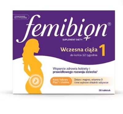 Zdjęcie Femibion 1 Wczesna ciąża tabl.powl. 28tabl
