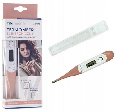 Zdjęcie Termometr elektroniczny elastyczna końcówka wodoodporny, etui