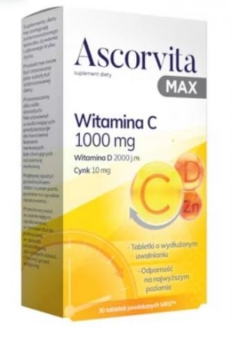 Zdjęcie Ascorvita MAX tabl.powl. 30 tabl.