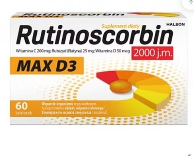 Zdjęcie Rutinoscorbin Max D3 tabl. 60 tabl.