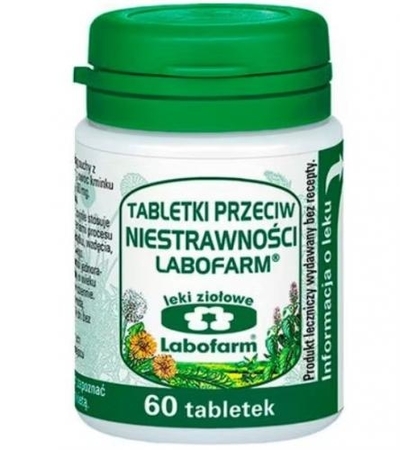Zdjęcie Tabletki p/niestrawności 20 tabl.LABOFARM
