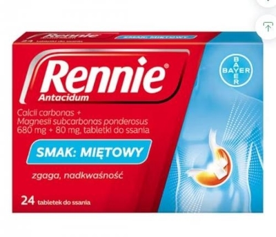 Zdjęcie Rennie Antacidum tabl.dossania 0,68g+0,08g