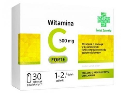 Zdjęcie Witamina C 500mg Forte Świat Zdrowia tabl.