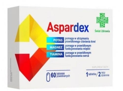 Zdjęcie ŚWIAT ZDROWIA Aspardex 60 tabl.powl.
