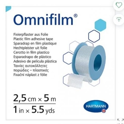 Zdjęcie Plast.OMNIFILM 2,5cmx5m n/kółku porow.fol.
