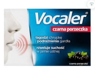 Zdjęcie VOCALER czarna porzeczka past/san 12szt