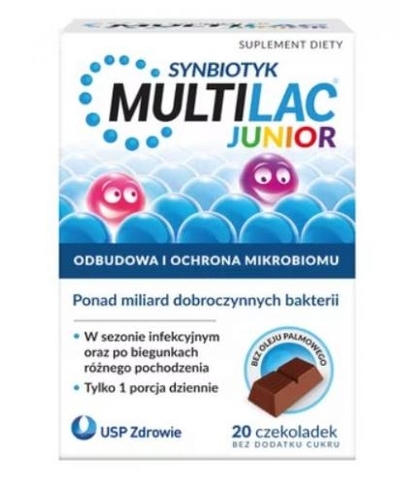 Zdjęcie Multilac Junior czekoladka 20 szt.